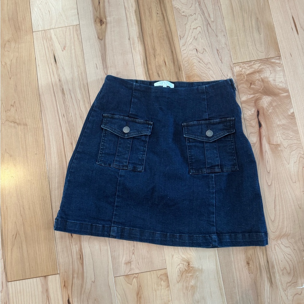 Abound dark blue jean denim skirt